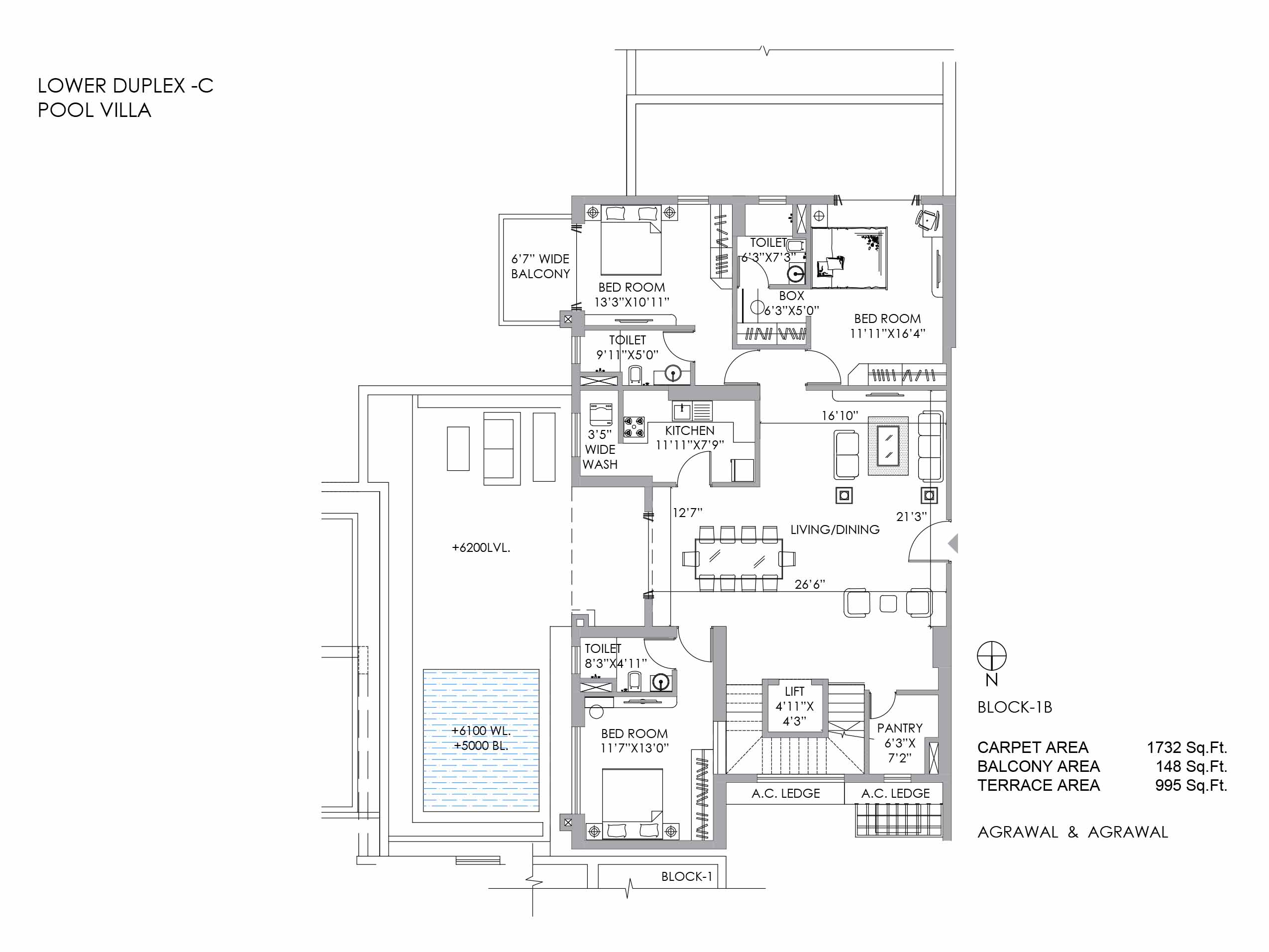 LOWER DUPLEX -C