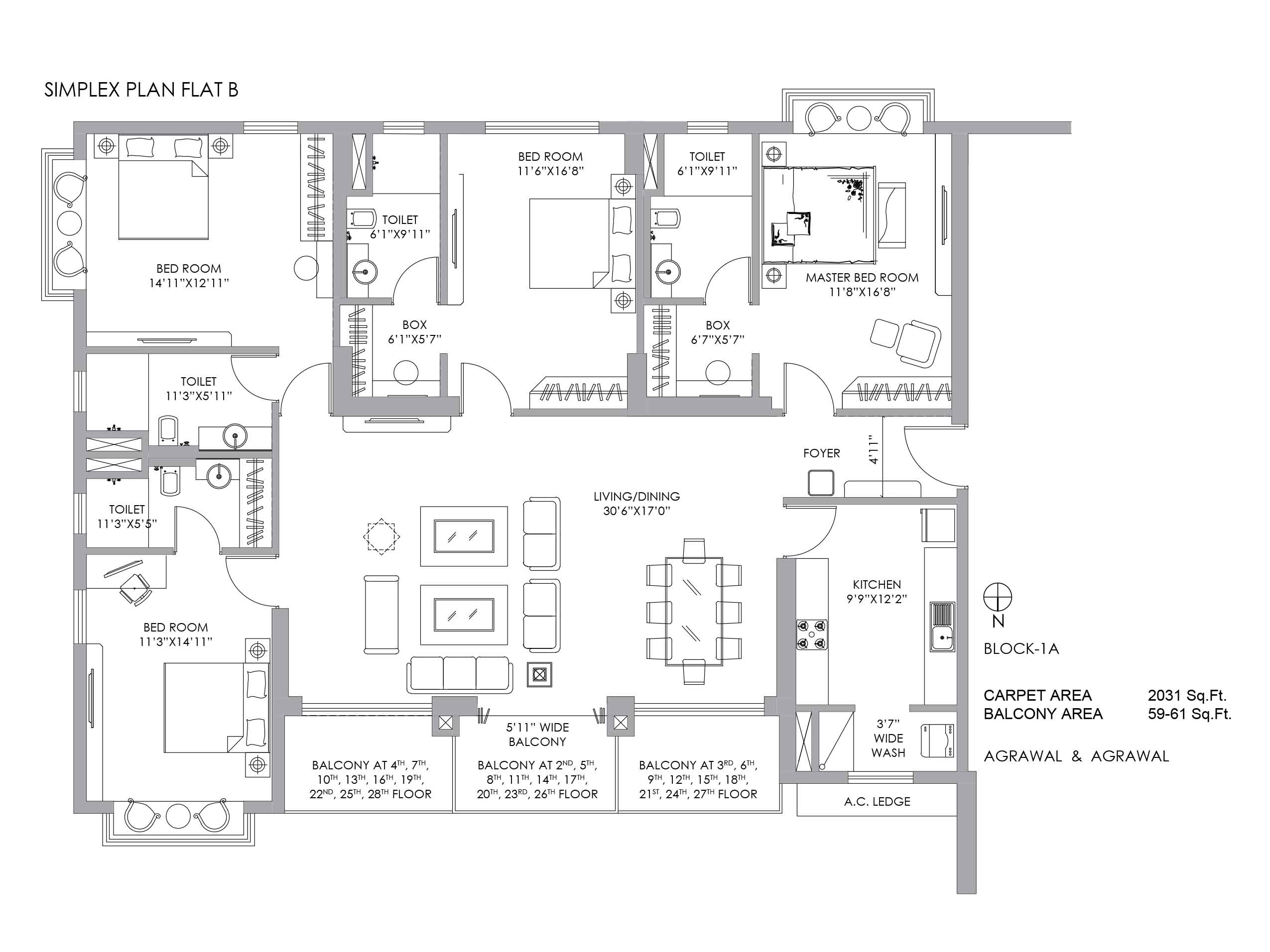 SIMPLEX PLAN FLAT B