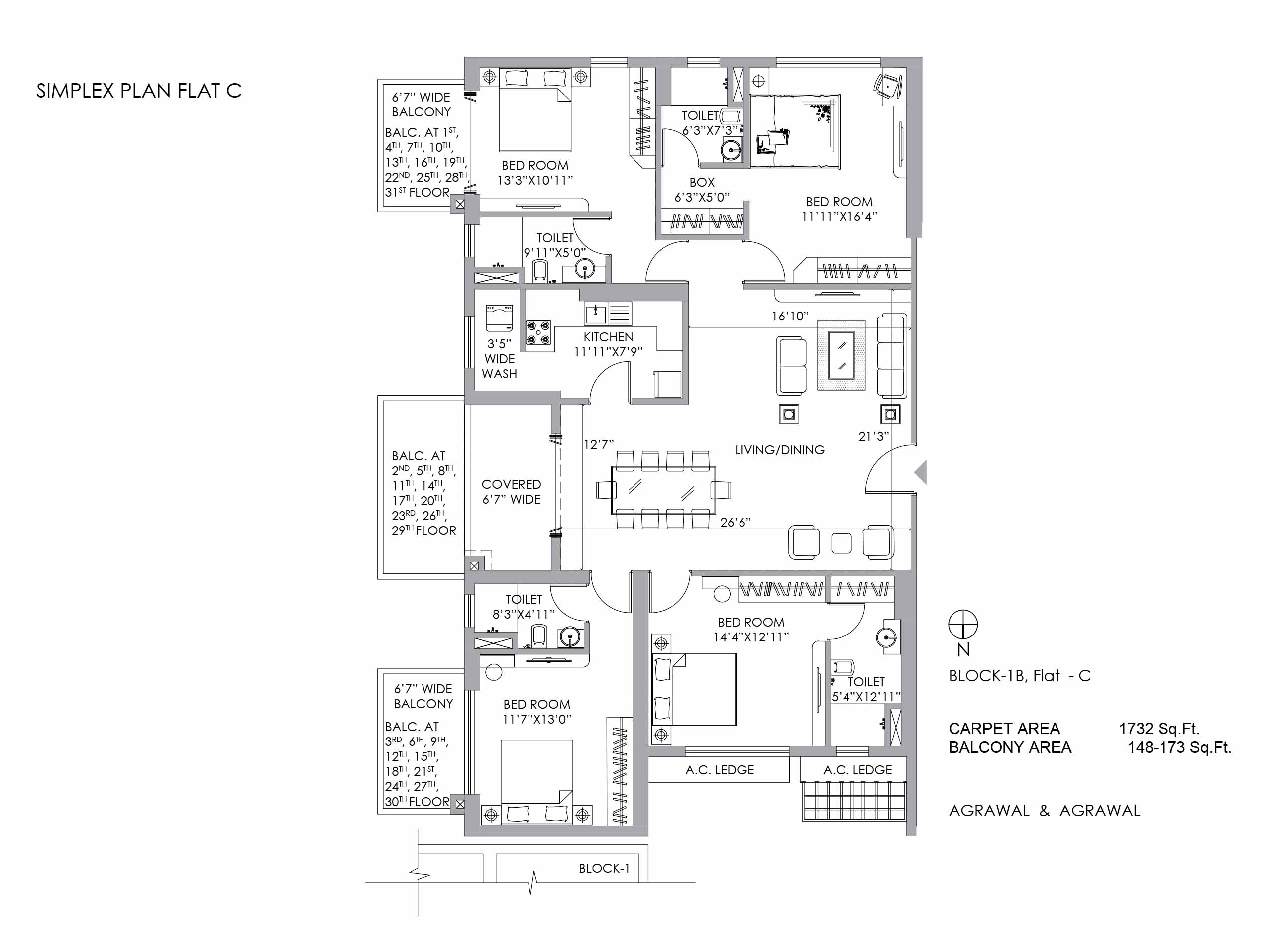 SIMPLEX PLAN FLAT C