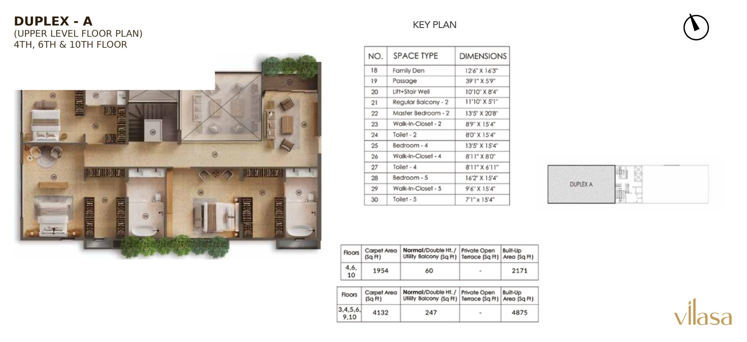 (UPPER LEVEL FLOOR PLAN) 4TH, 6TH & 10TH FLOOR