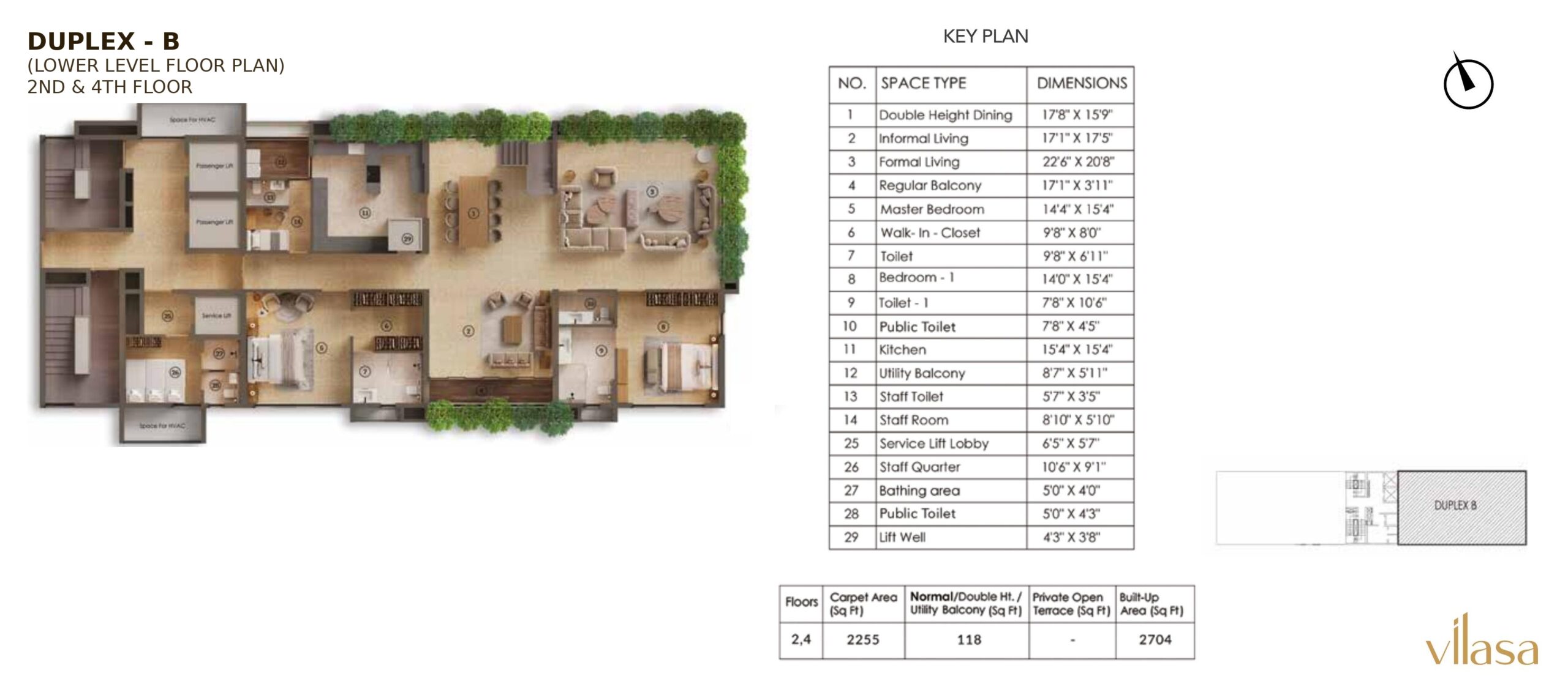 (LOWER LEVEL FLOOR PLAN) 2ND & 4TH FLOOR