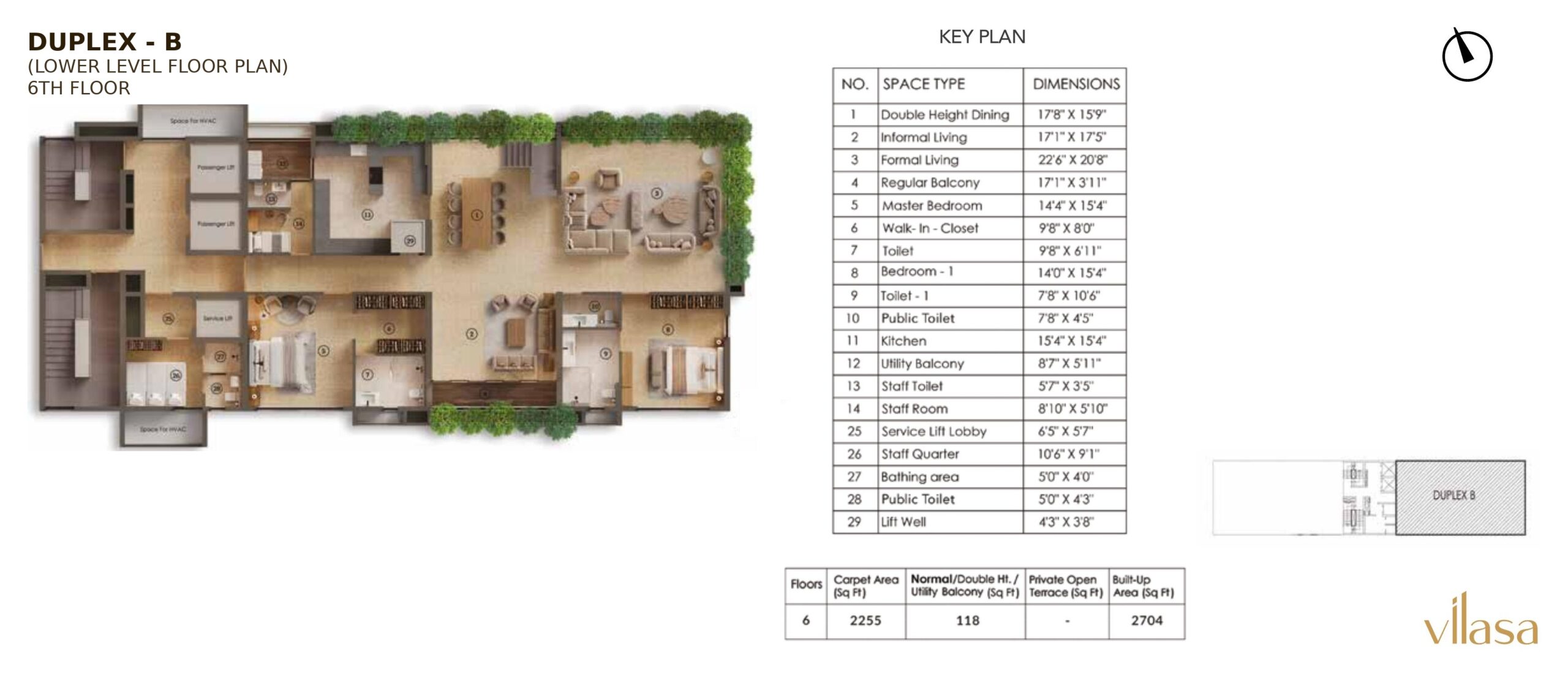 (LOWER LEVEL FLOOR PLAN) 6TH FLOOR