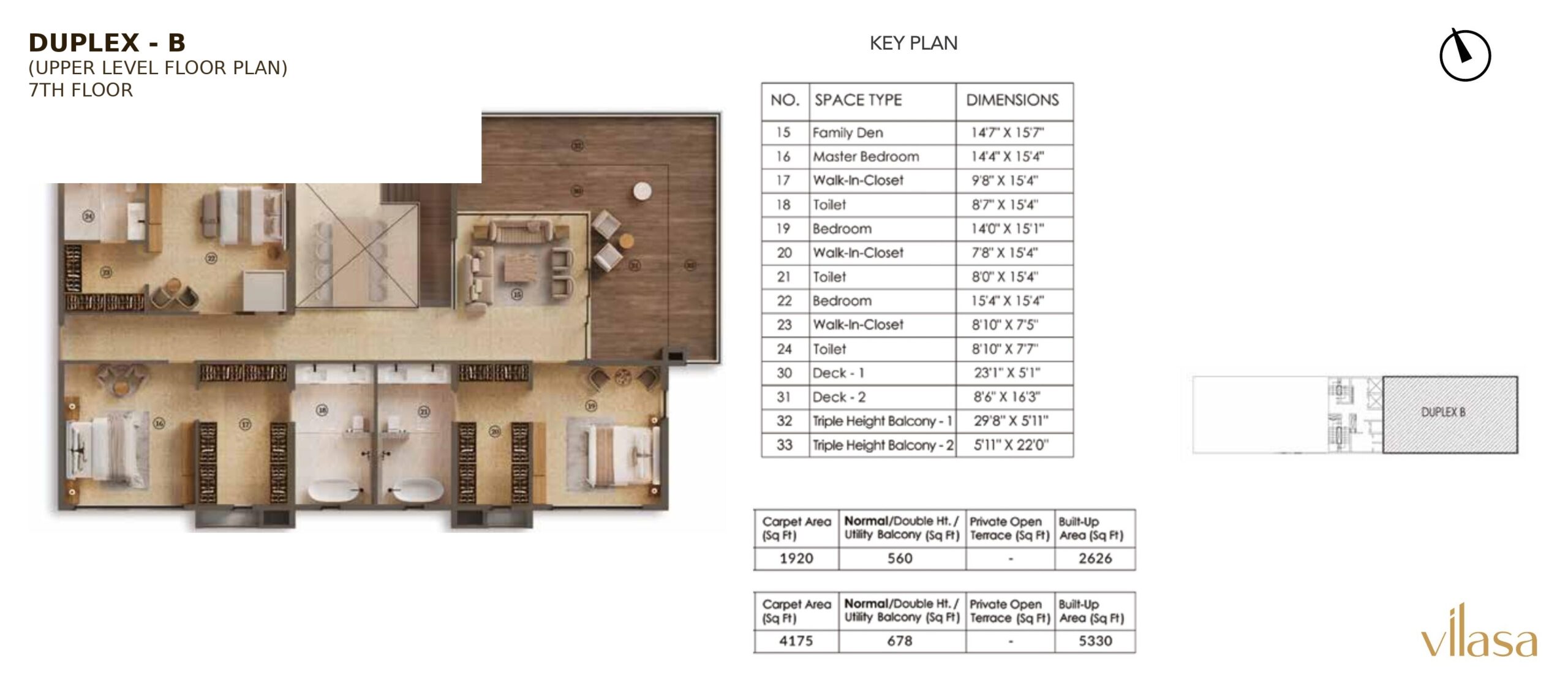 (UPPER LEVEL FLOOR PLAN) 7TH FLOOR