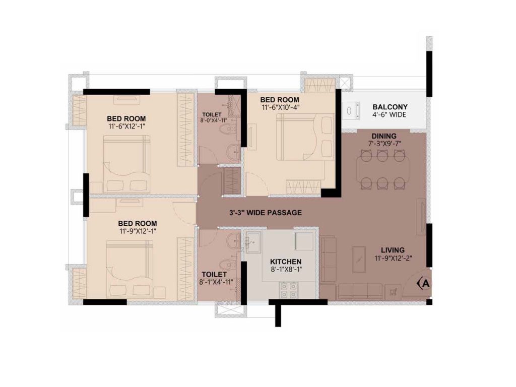 Flat A