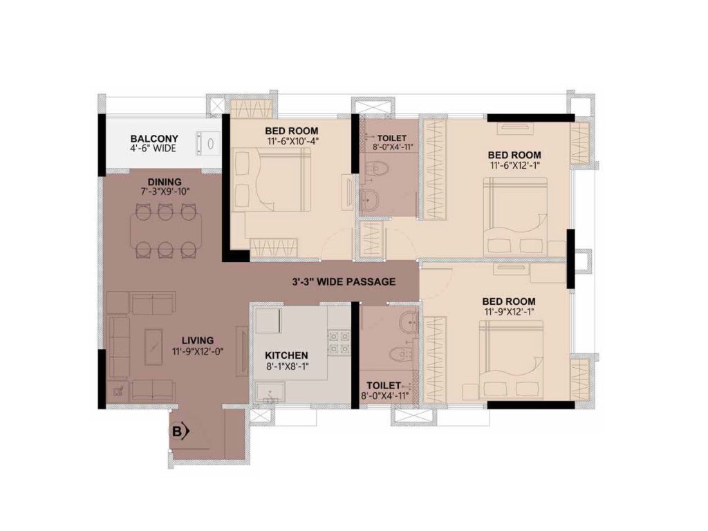 Flat B