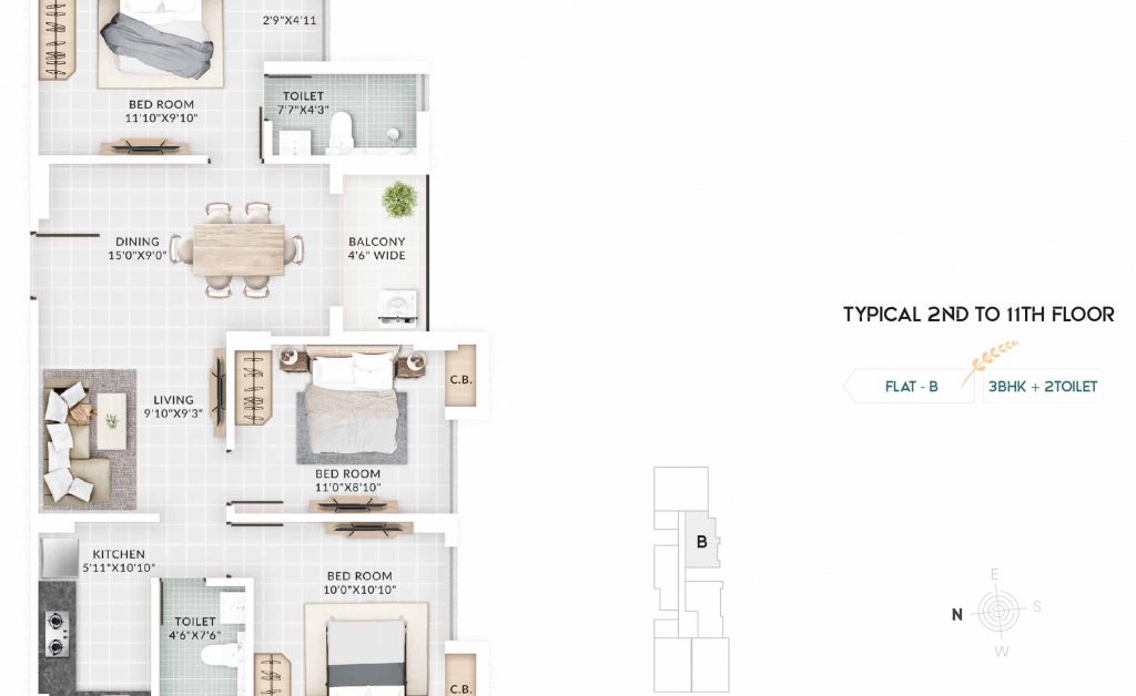 TYPICAL 2ND TO 11TH FLOOR_1 FLAT C
