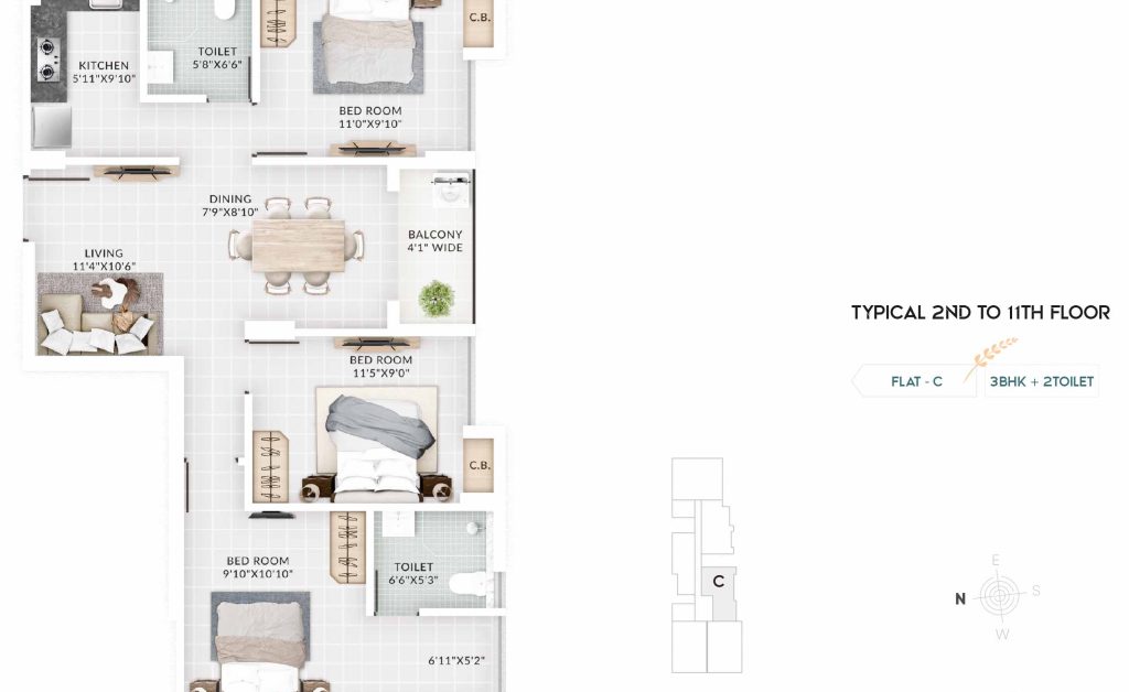 TYPICAL 2ND TO 11TH FLOOR_2
