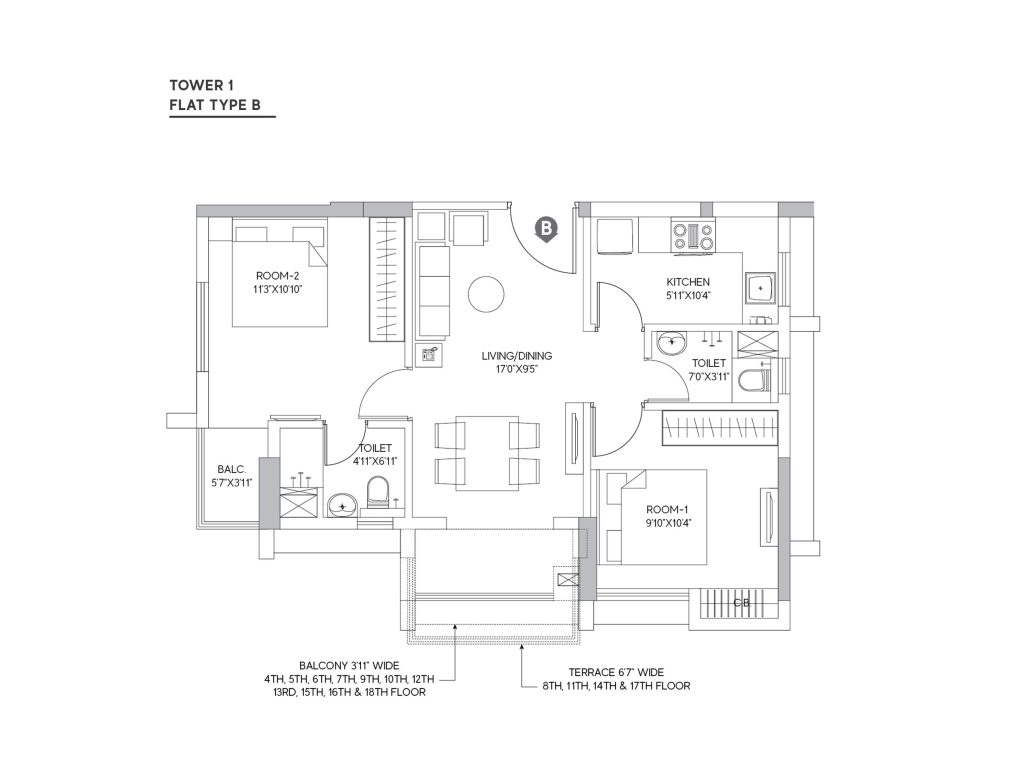 Tower1-Flat-Type-B