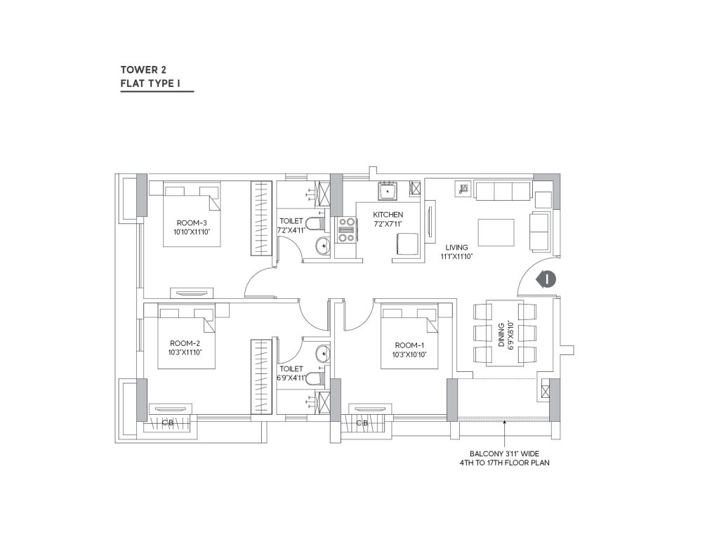 Tower2-Flat-Type-I