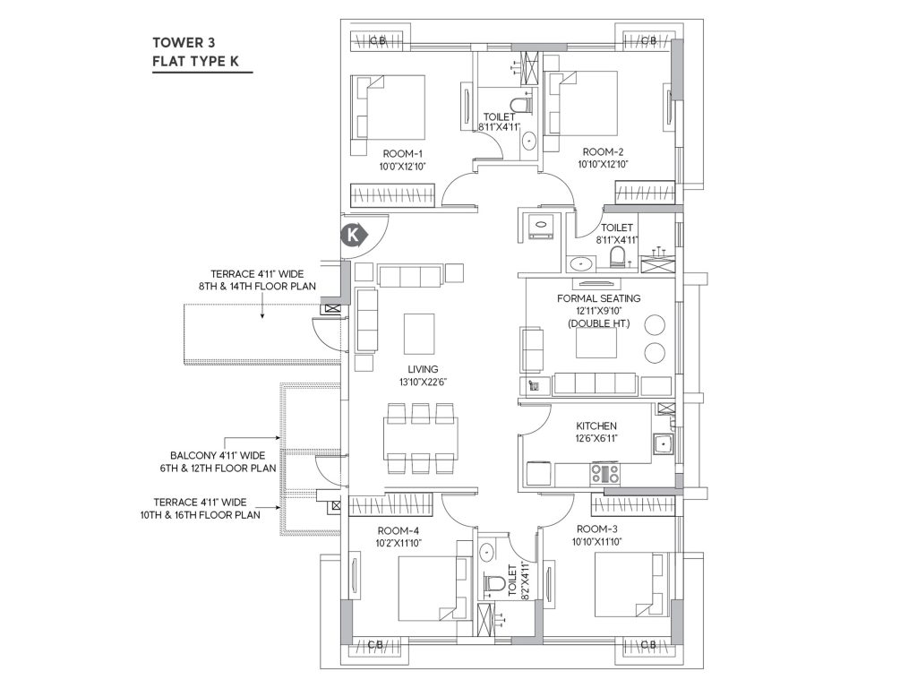 Tower3-Flat-Type-K